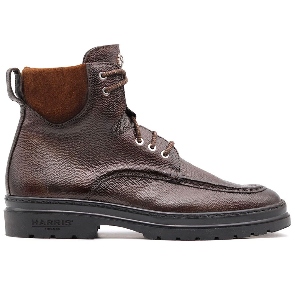Harris Firenze 1913 Grained Leather Boots Brown Image