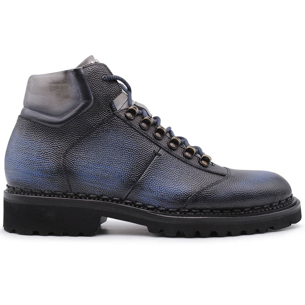 Harris Firenze 1913 Leather Hiking Boots Blue Image