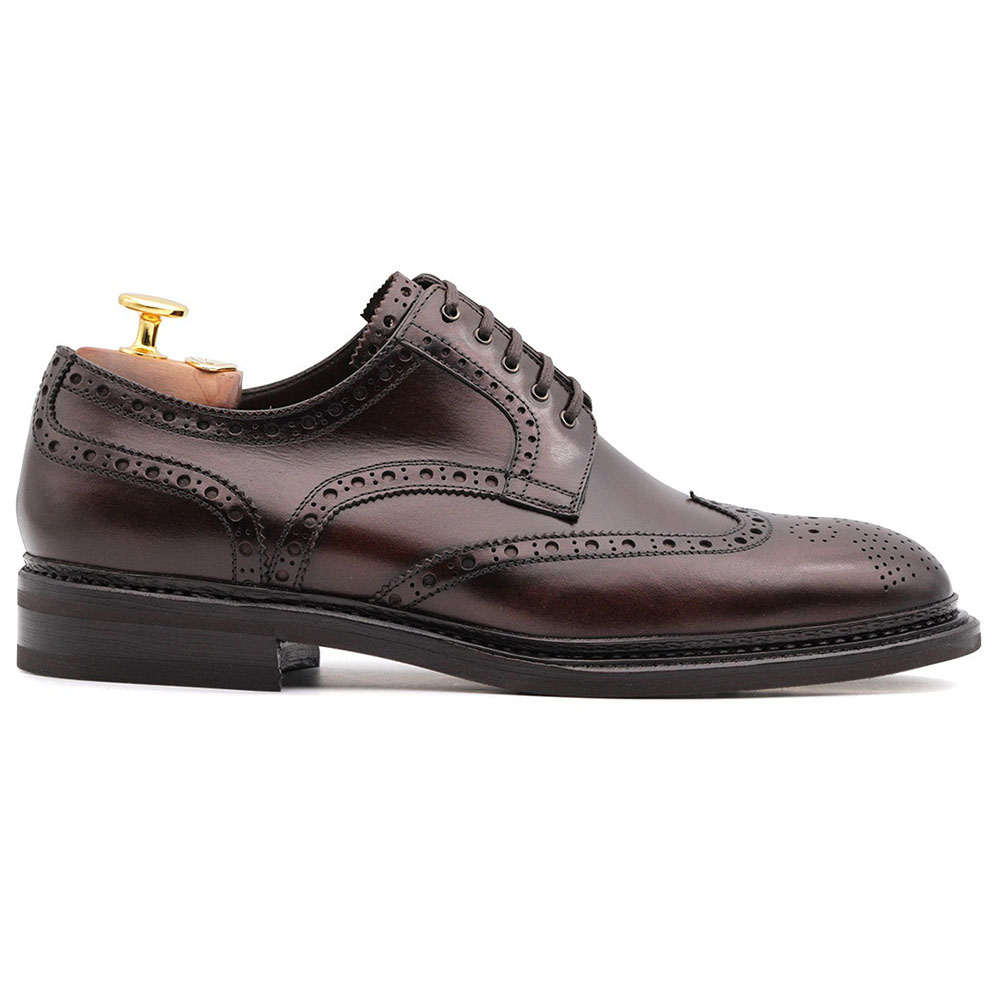 Harris Firenze 1913 Leather Wingtip Shoes Brown Image