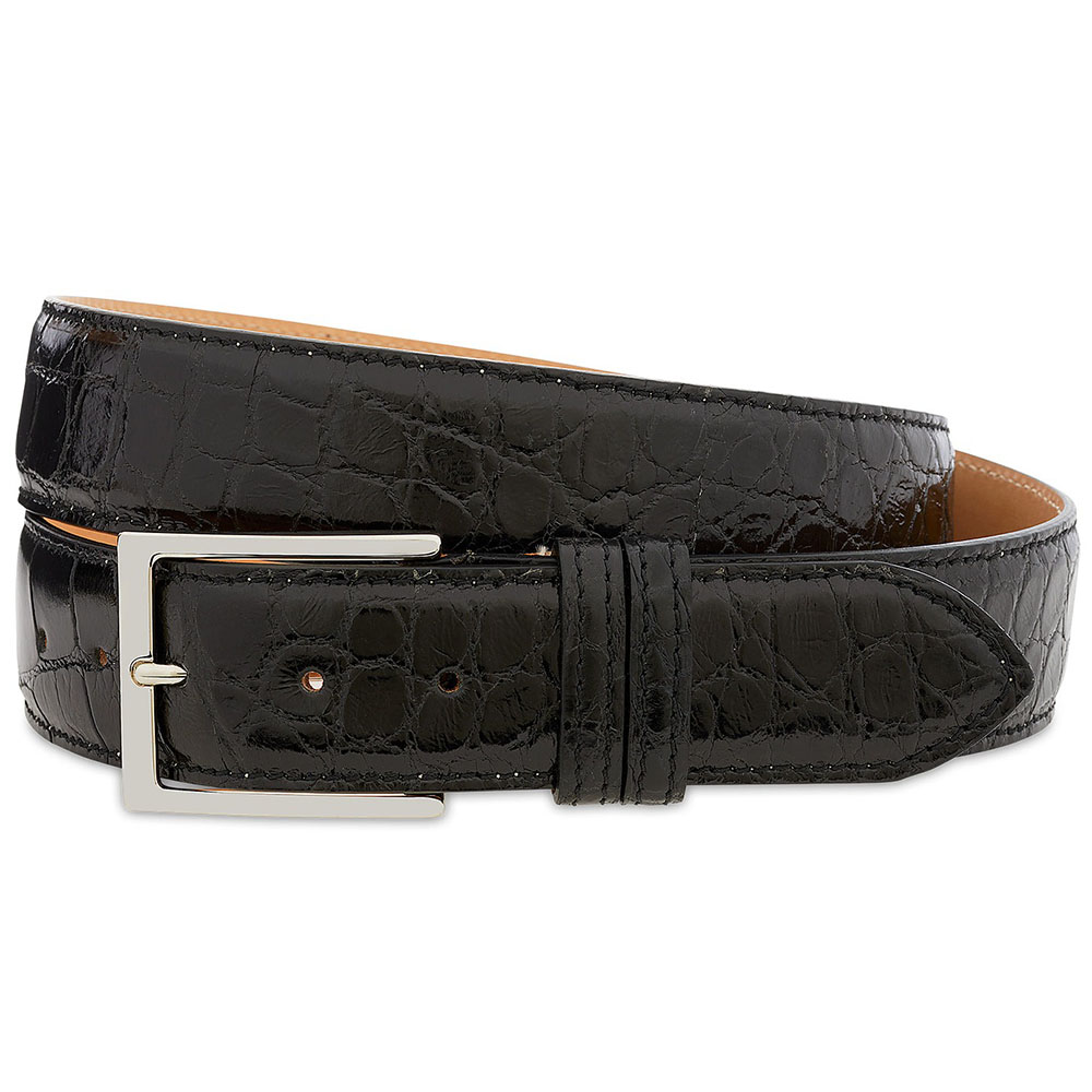 Harris Shoes 1913 Genuine Crocodile Leather Belt Beige Image