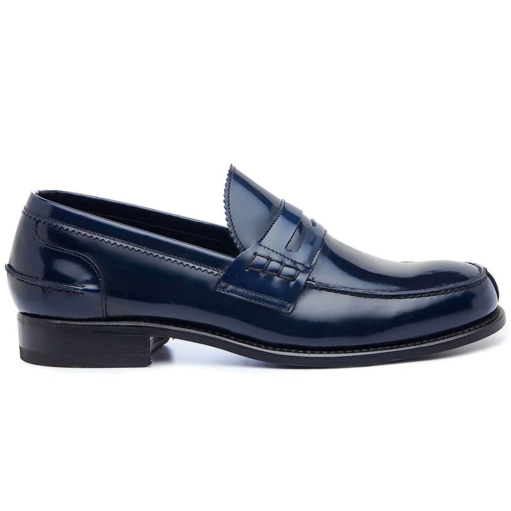 Harris Shoes 1913 Leather Loafers Blu Image
