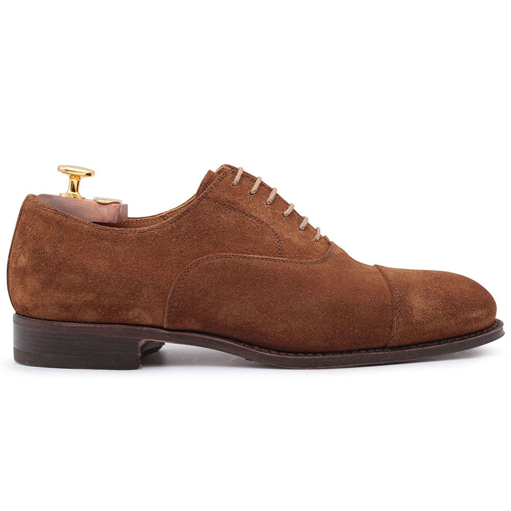 Harris Shoes 1913 Suede Lace-up Shoes Tobacco Image