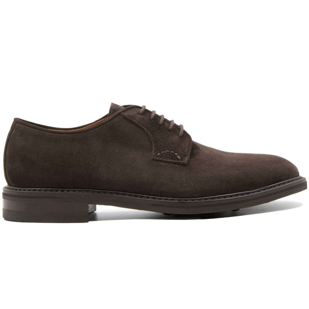 Il Gergo Director Rubber Lace-up Shoes Suede Coffee Image