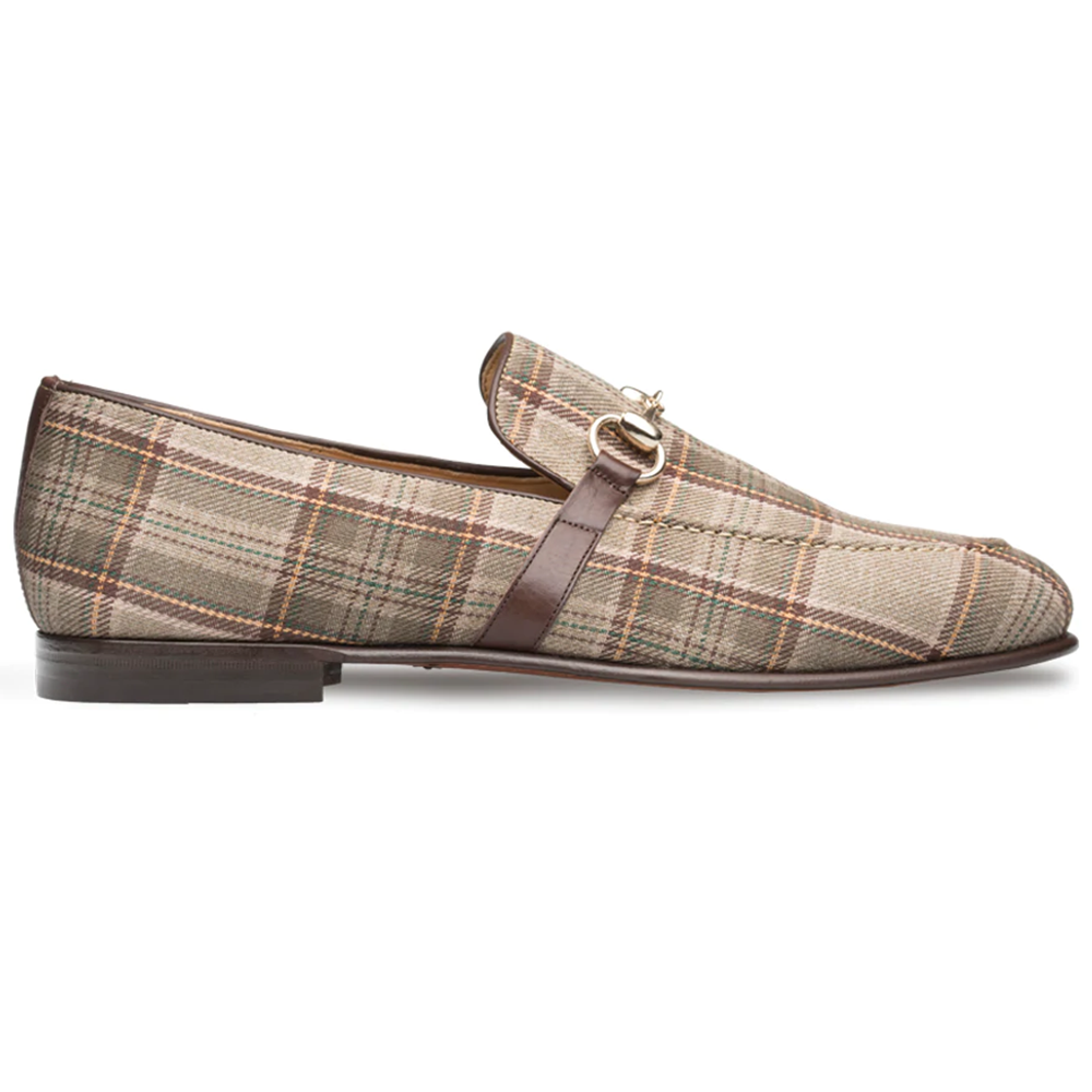 Mezlan Knighton Fabric Shoes Taupe/Brown Image