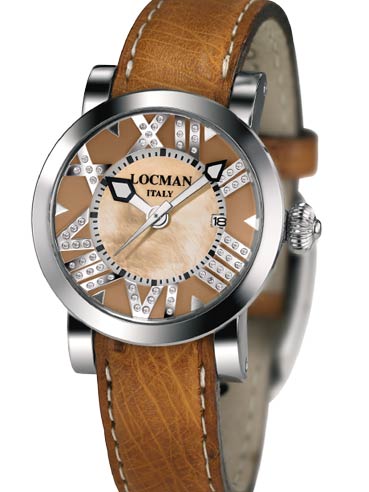 Locman Womens Toscano Diamond Watch Brown 29100MJNDNCSTN Image