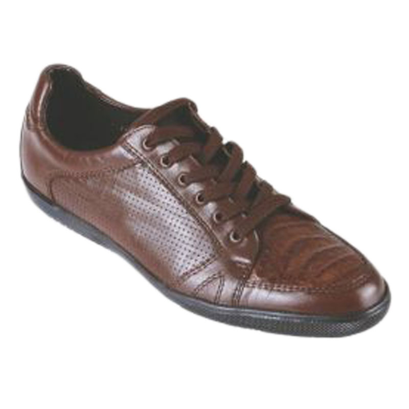 Los Altos Caiman Belly Sneakers Brown | MensDesignerShoe.com