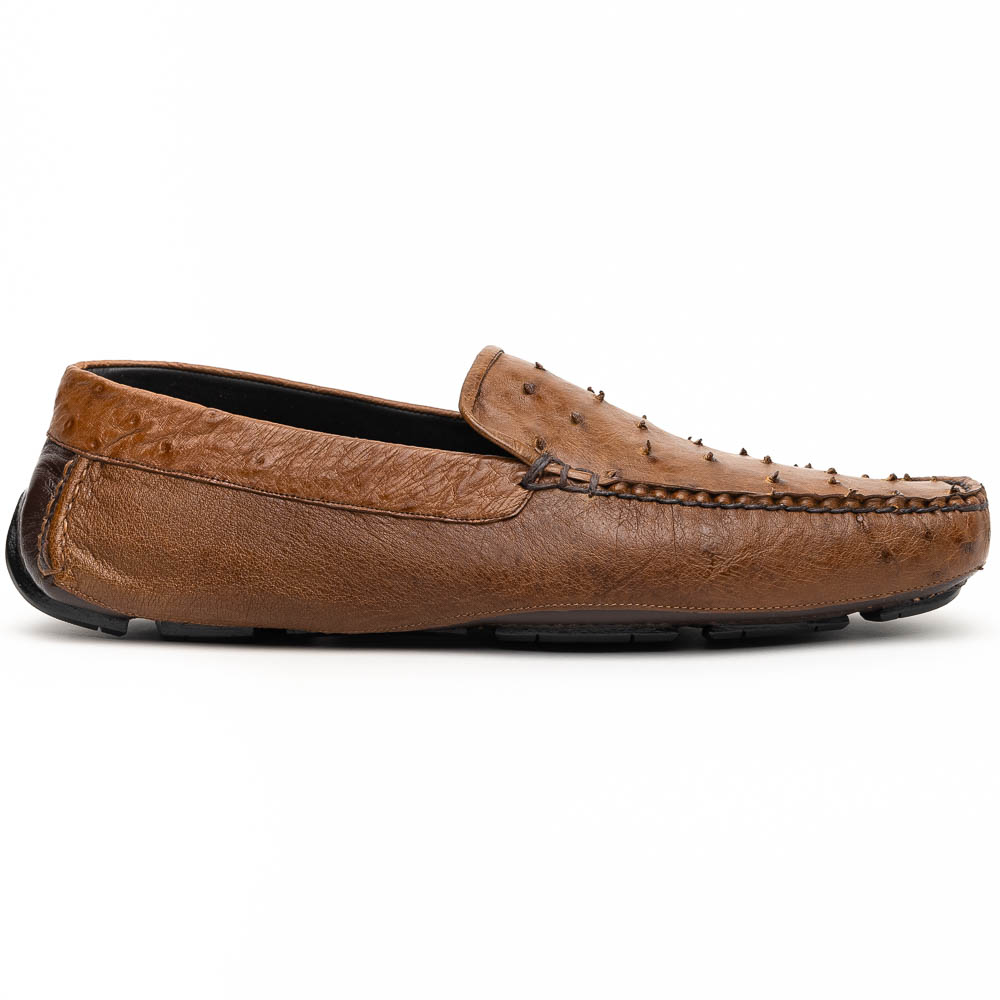 Belvedere Luis Ostrich Shoes Tabac Image