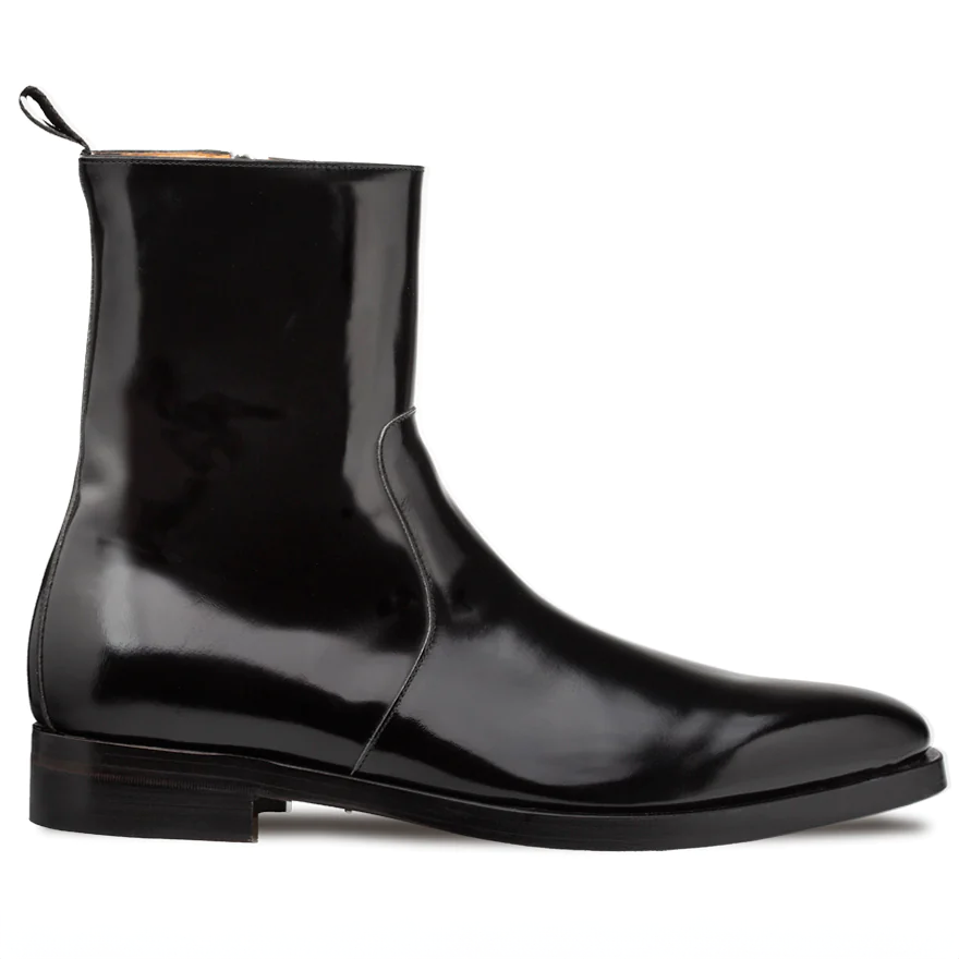 Mezlan Marques Hi-Shine Leather Boot Black (20892) Image
