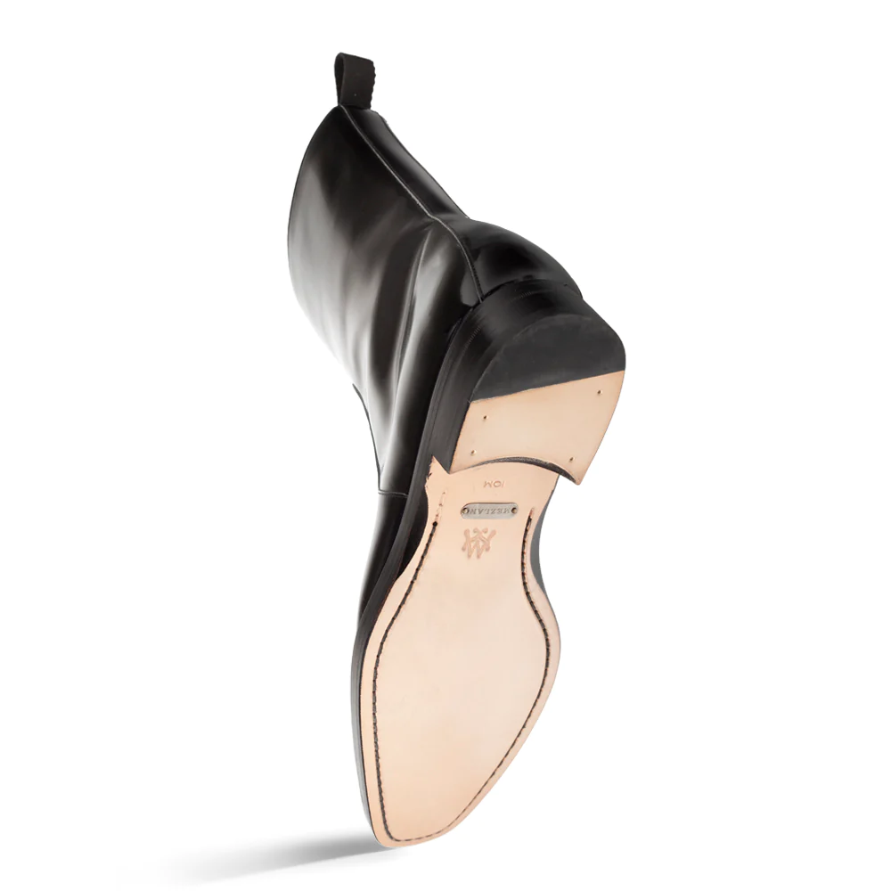 Mezlan Marques Hi-Shine Leather Boot Black (20892) | MensDesignerShoe.com