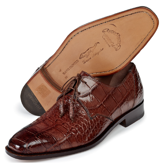 Mauri 1029 Impero Alligator Derby Shoes Sport Rust (SPECIAL ORDER) Image