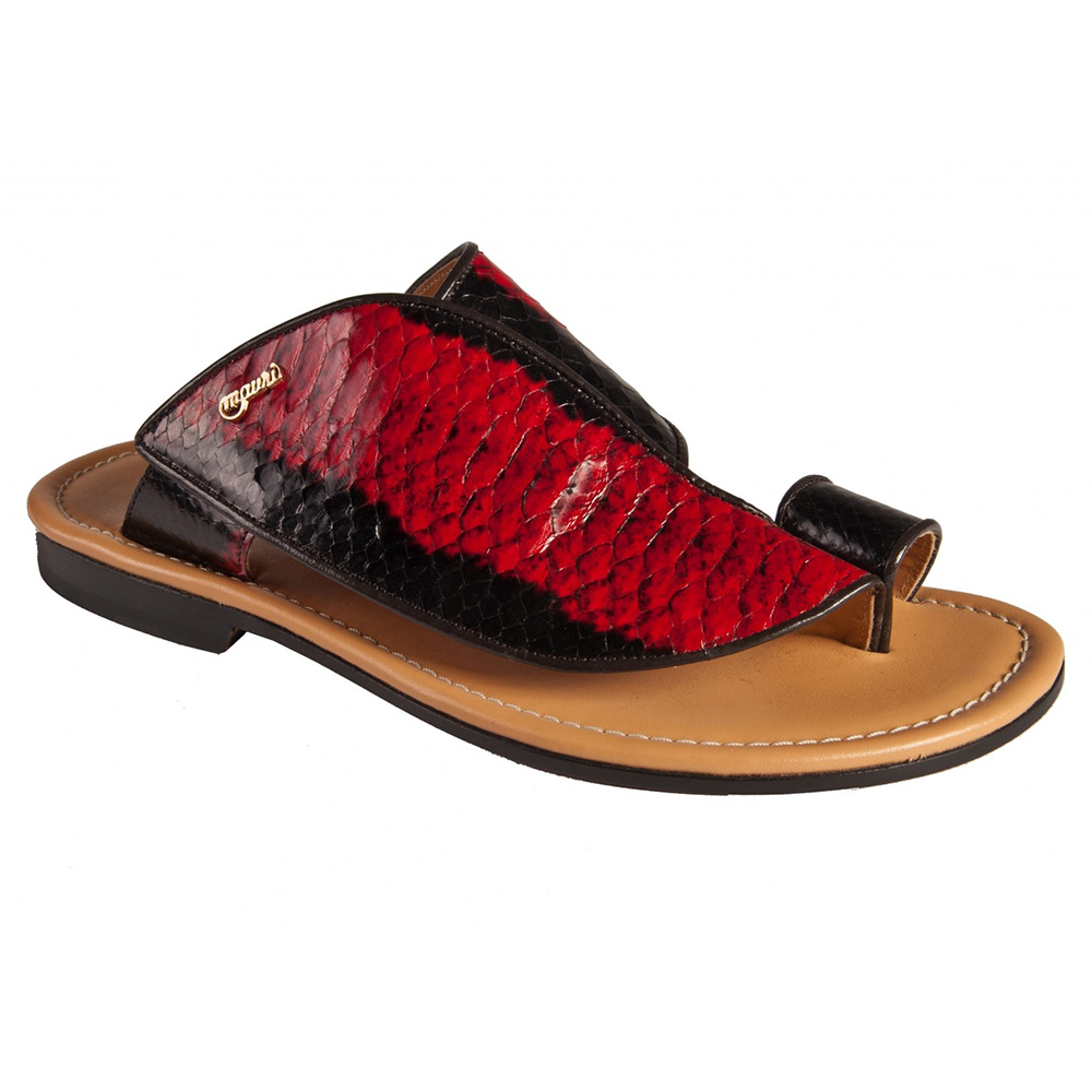 Mauri 1951/8 Python Sandals Bronze & Red (Special Order) Image