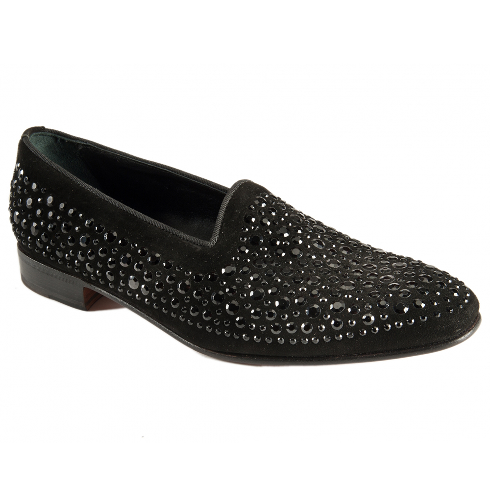 Mauri 3031 Suede Onda / Gross Grain Shoes Black (Special Order) Image