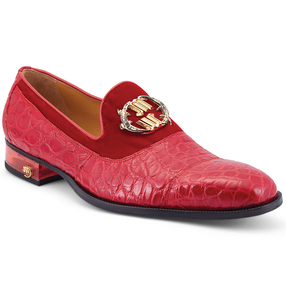 Mauri 3215 Velvet / Alligator Shoes Red Image