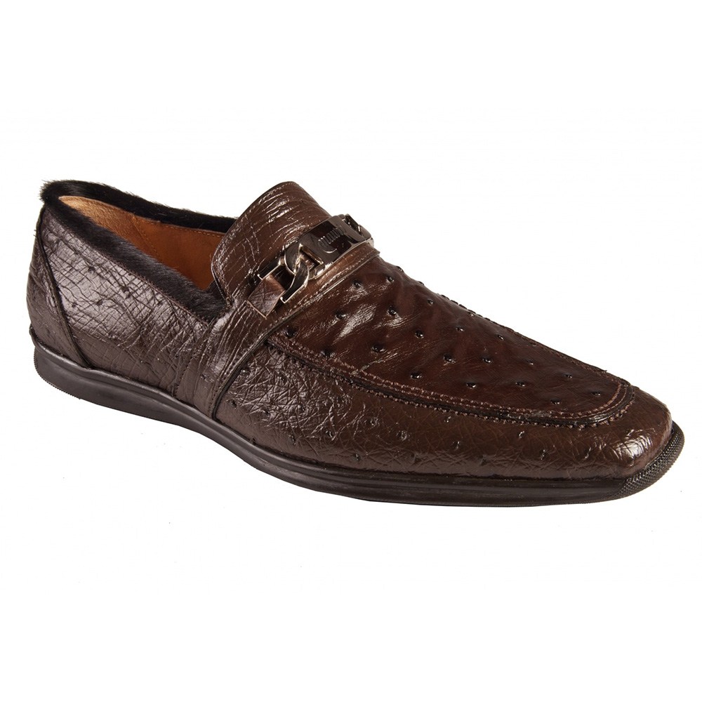 Mauri 3221 Ostrich / Pony Loafers Testa Di Moro (Special Order) Image