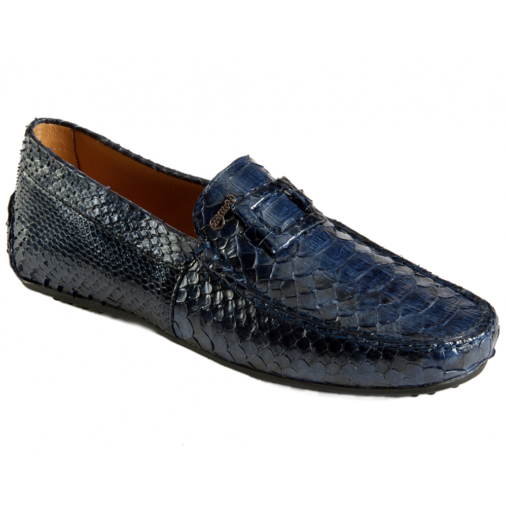 Mauri 3405 Python Casual Dress Shoes Blue (Special Order) Image