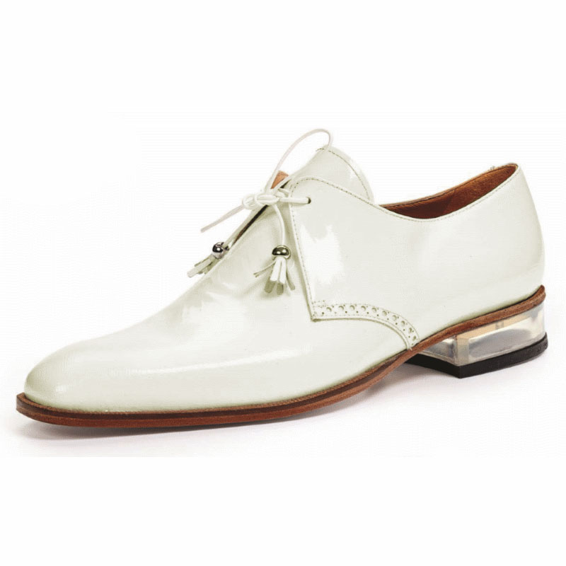 Mauri 4801 Patent Leather Shoes White Image