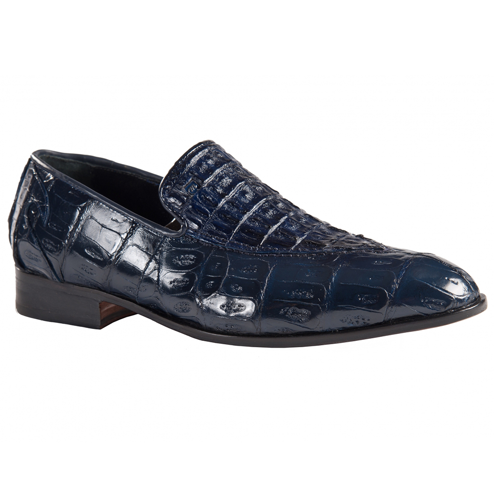 Mauri 4878 Baby Crocodile / Hornback Shoes Blue (Special Order) Image