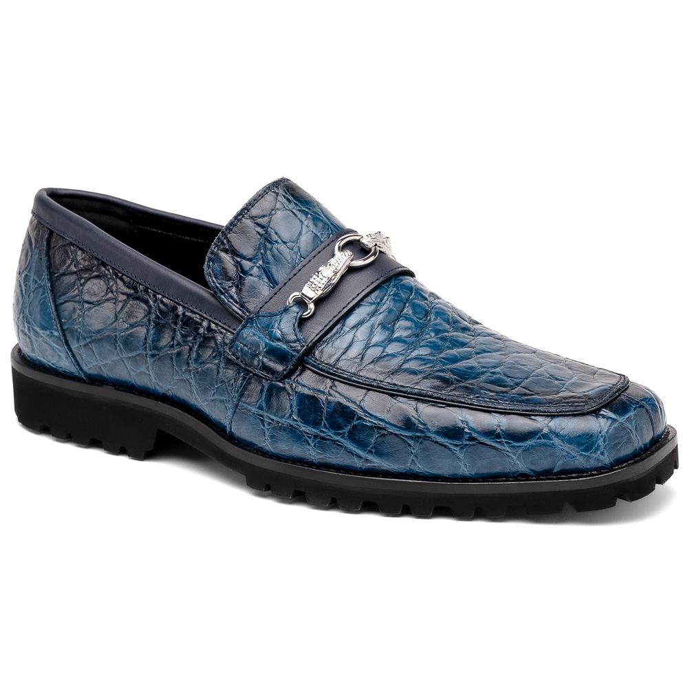 Mauri 4894/7 Debonair Alligator/ Nappa Loafers Blue Dirty/ Wonder Blue Image