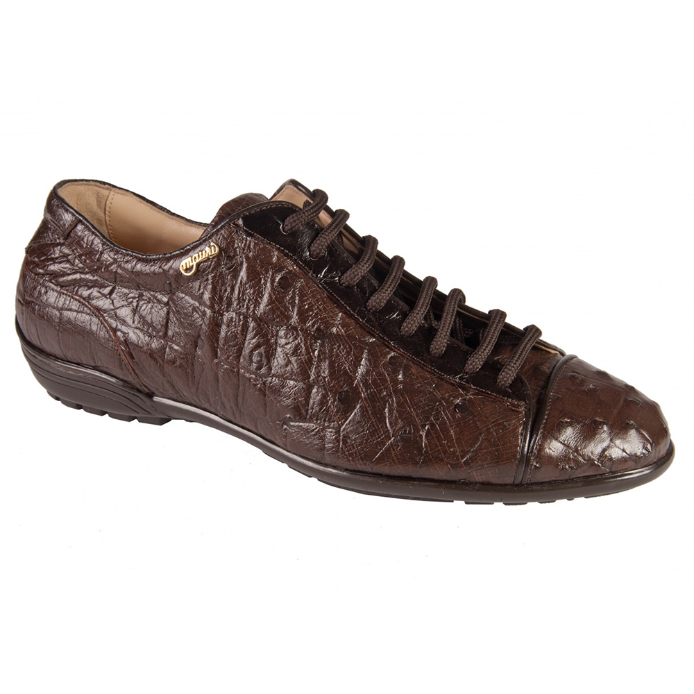 Mauri 8431 Ostrich / Alligator Shoes Testa Di Moro (Special Order) Image