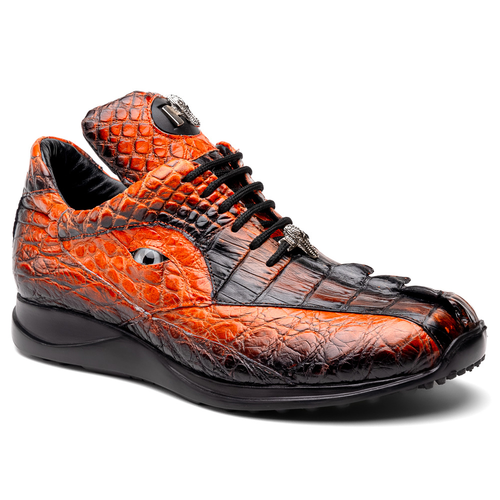Mauri 8596/3 Hazard Hornback/ Alligator Sneakers Orange/ Dirty Black Image