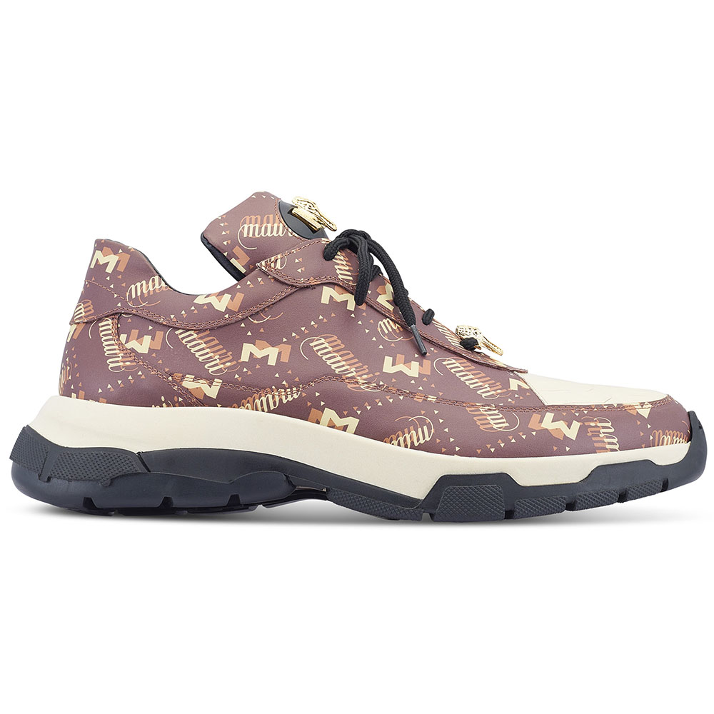 Mauri 8900/2 Calfskin / Baby Crocodile Sneakers Multi Brown Image