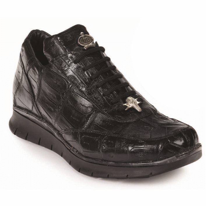Mauri 8932 Borromini Crocodile Sneakers Black (Special Order) Image
