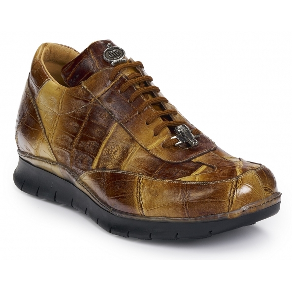 Mauri 8932 Crocodile & Nappa Sneakers Multi Brown (Special Order) Image