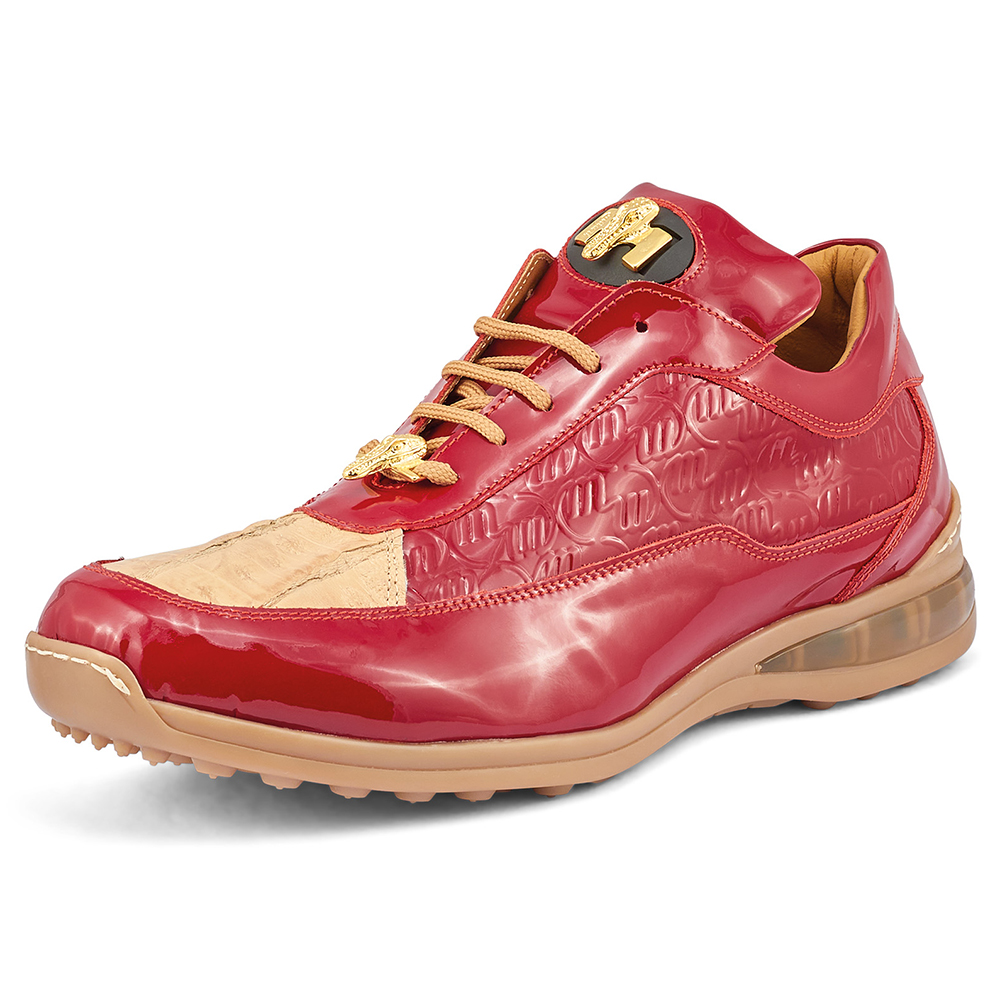Mauri Bubble 8900/2 Patent / Baby Croc & Patent Embossed Sneakers Raspberry / Champagne Image