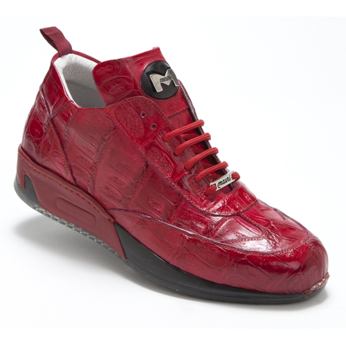 Mauri M755 Rocco Baby Crocodile Sneakers Red (Special Order) Image