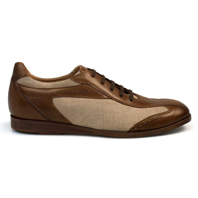 Mezlan Atenas Sneaker Shoes Cognac Bone | MensDesignerShoe.com