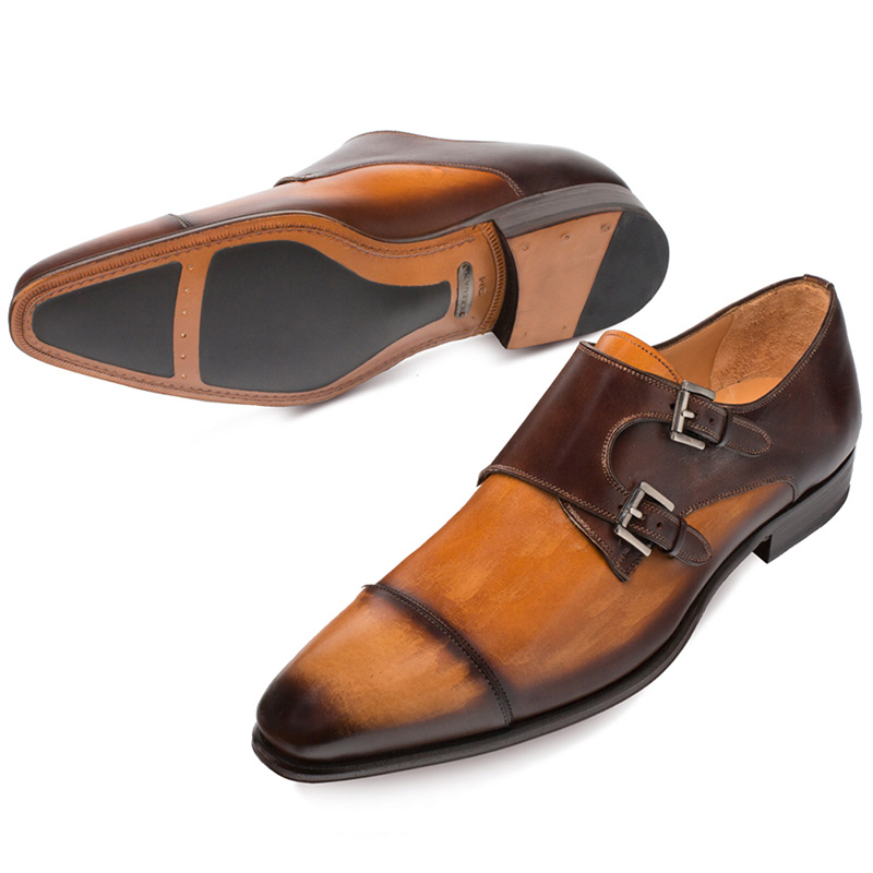 Mezlan Bardem Calfskin Shoes Tan / Brown | MensDesignerShoe.com
