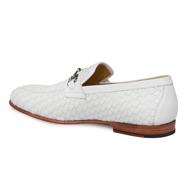 Mezlan Cerros Slip On Shoes White | MensDesignerShoe.com
