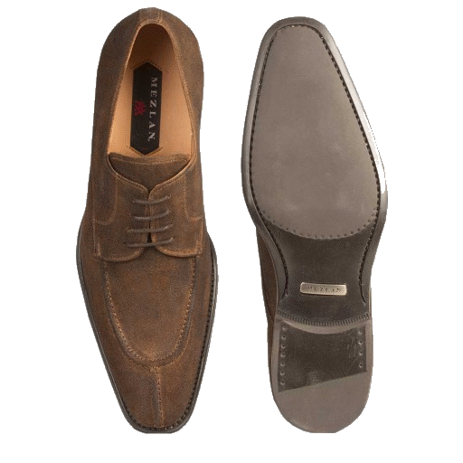 Mezlan Cortino Suede Apron Toe Shoes Tan | MensDesignerShoe.com