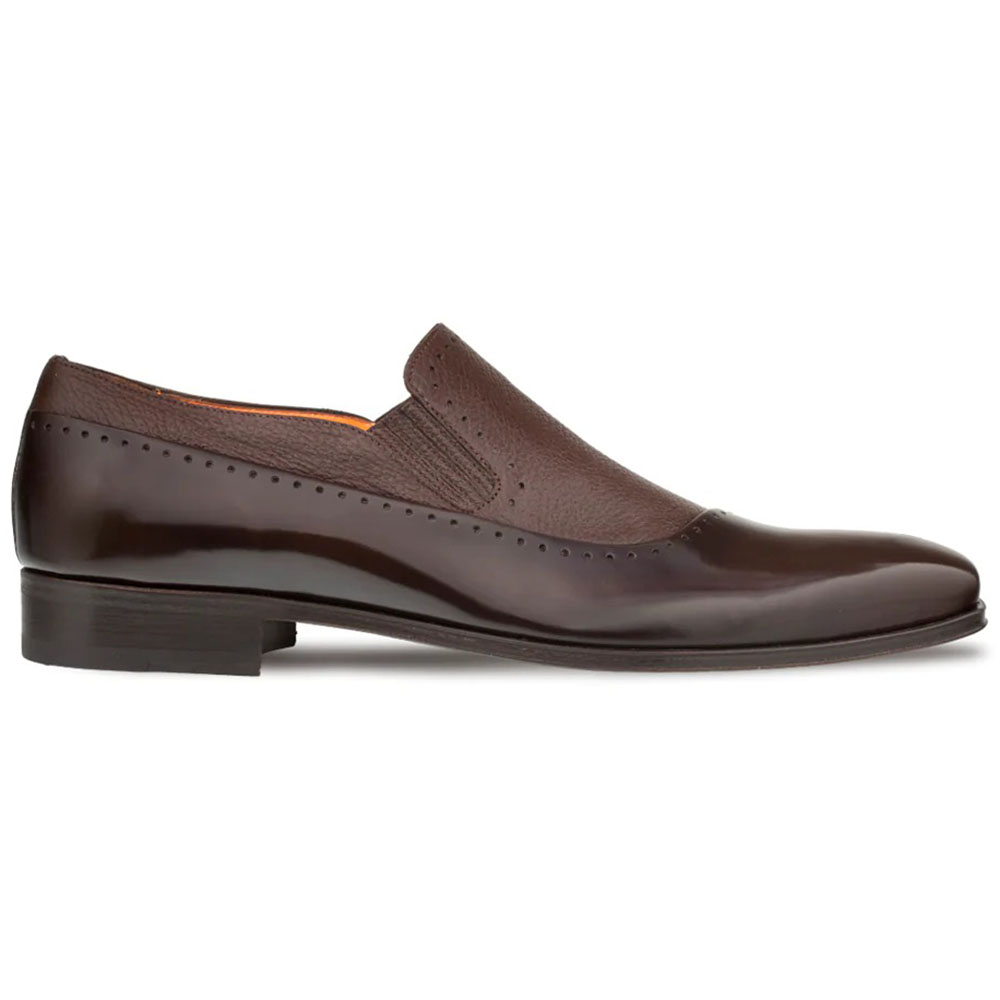 Mezlan Deerskin Calfskin Slip On Shoes Brown (S20466) Image