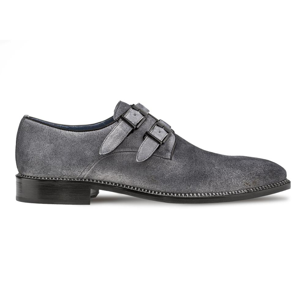 Mezlan Meier Double Monkstrap Shoes Gray Image