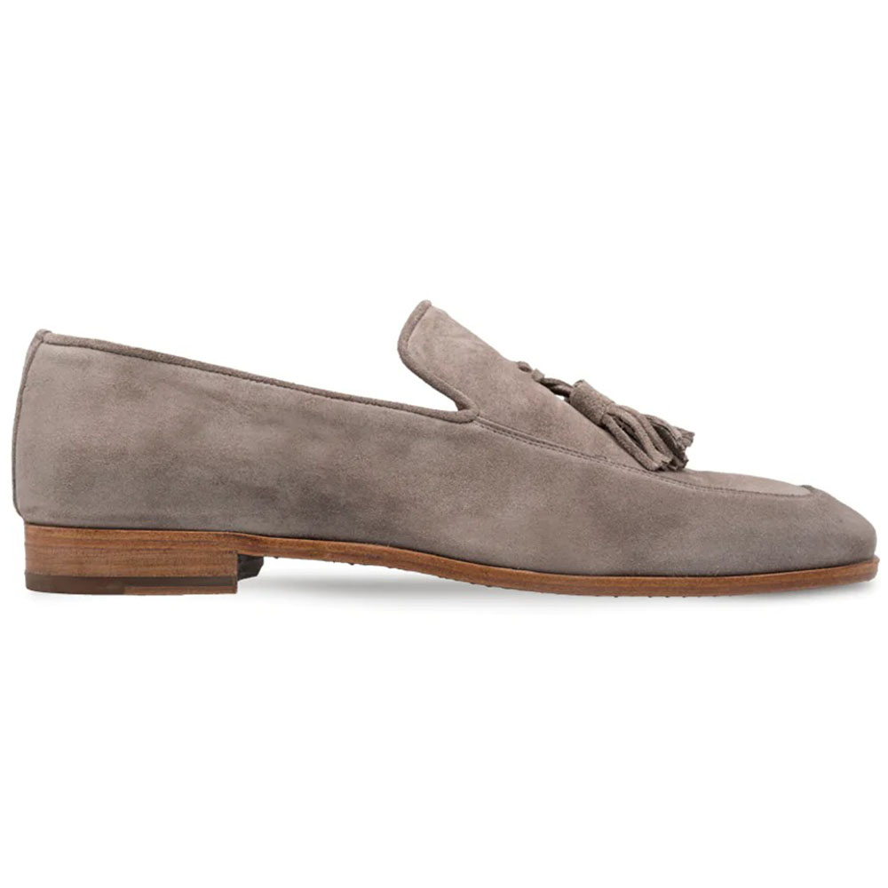 Mezlan Unstructured Suede Loafers Taupe Image