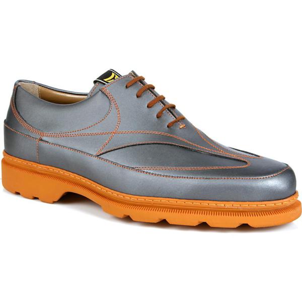 Michael Toschi GX Golf Shoes Steel / Orange Sole | MensDesignerShoe.com