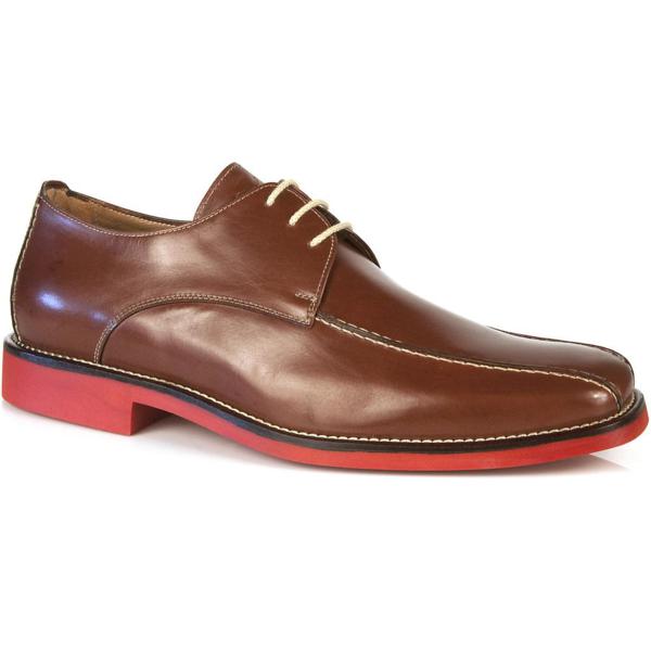 Michael Toschi Mirco Bicycle Toe Shoes Brown / Red Sole Image