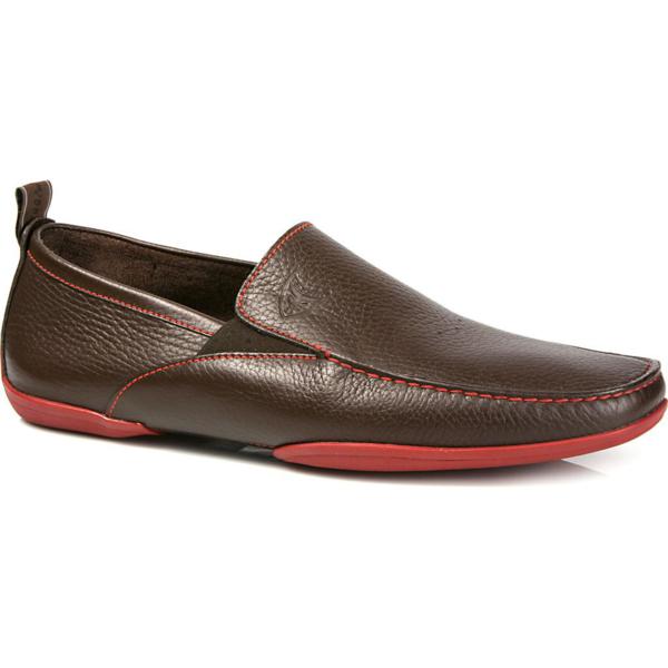 Michael Toschi Onda SE Driving Shoes Chocolate/Red Sole Image