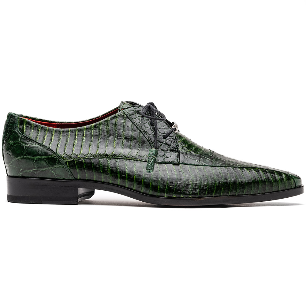 Marco Di Milano Moncalieri Alligator & Cobra Shoes Green Image