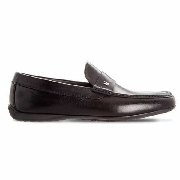 Moreschi 042250A Buffalo Leather Loafers Black | MensDesignerShoe.com