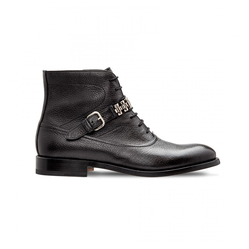 Moreschi 043185A Deerskin Boots Black | MensDesignerShoe.com