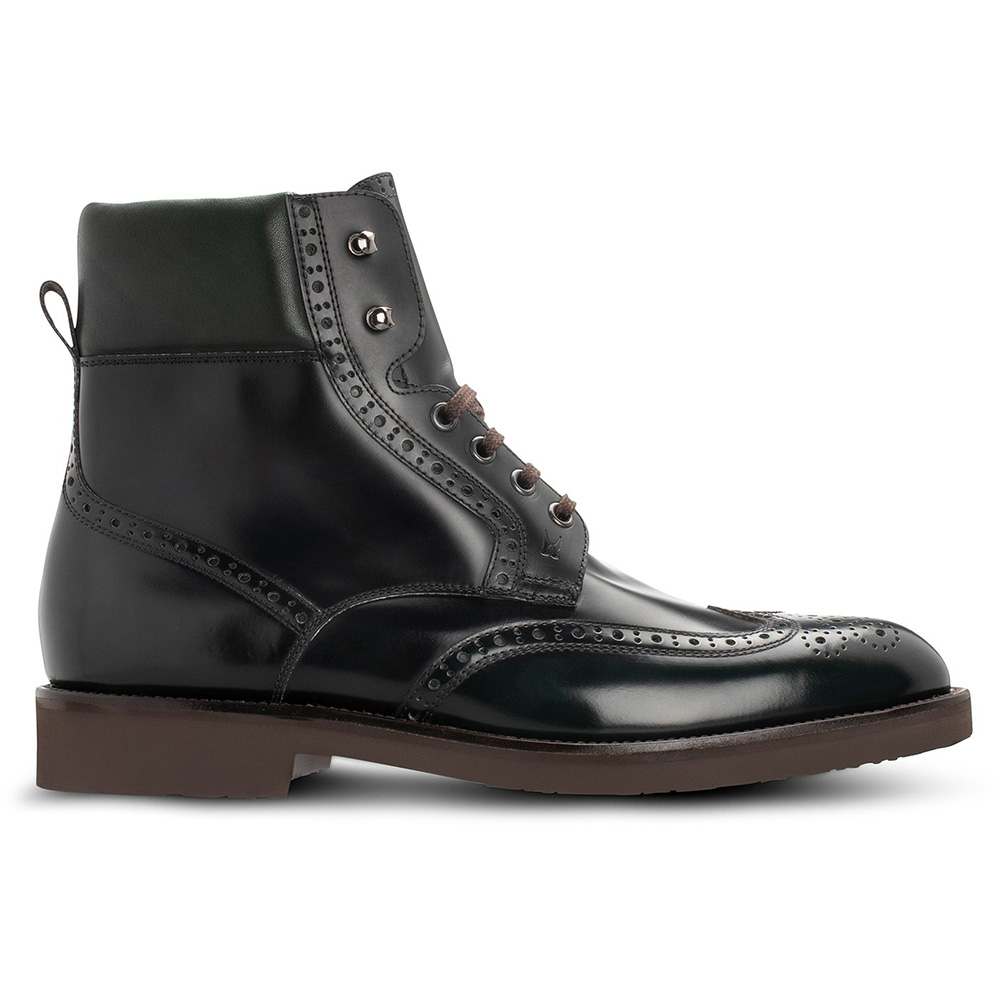 Moreschi 043941A Lace Up Boots Dark Green Image