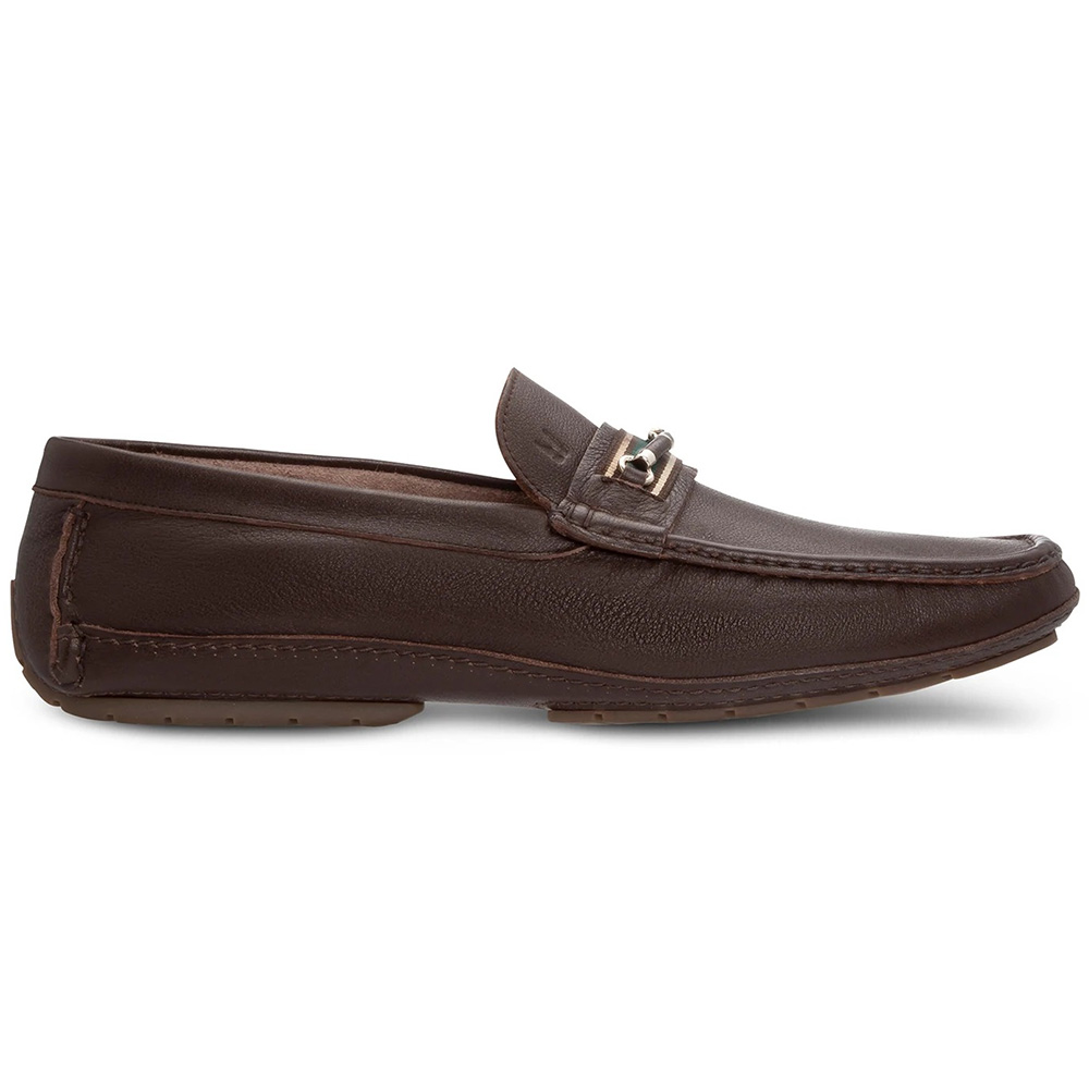 Moreschi 044068D Leather Driving Loafers Dark Brown Image