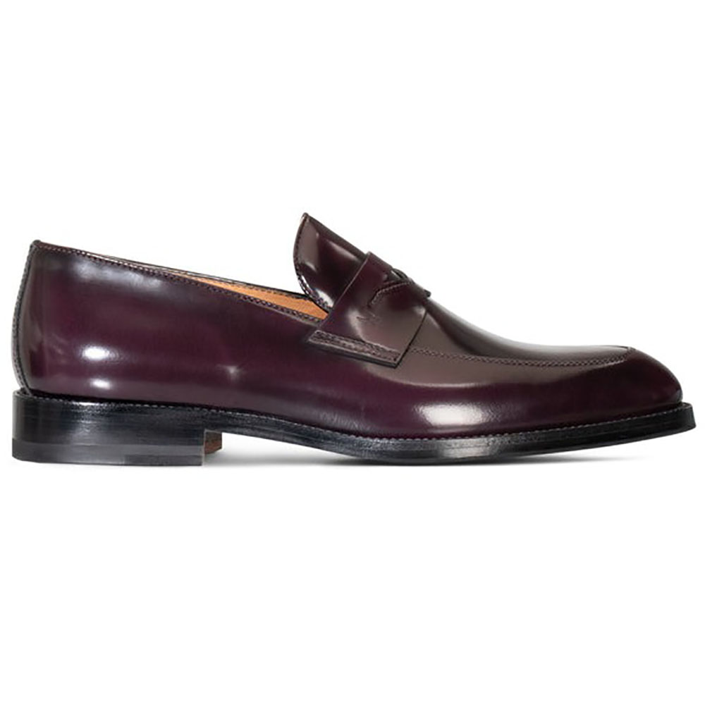 Moreschi 295497C Leather Loafers Burgundy Image