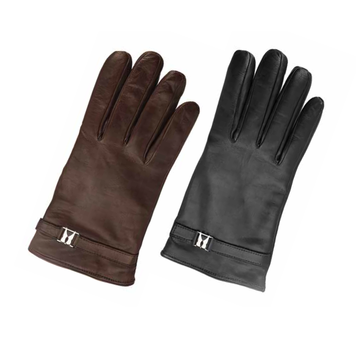 Moreschi Lambskin Winter Gloves Brown Image
