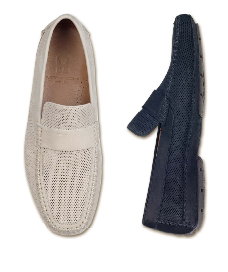 Moreschi Portofino Soft Nubuck Driving Shoes | MensDesignerShoe.com