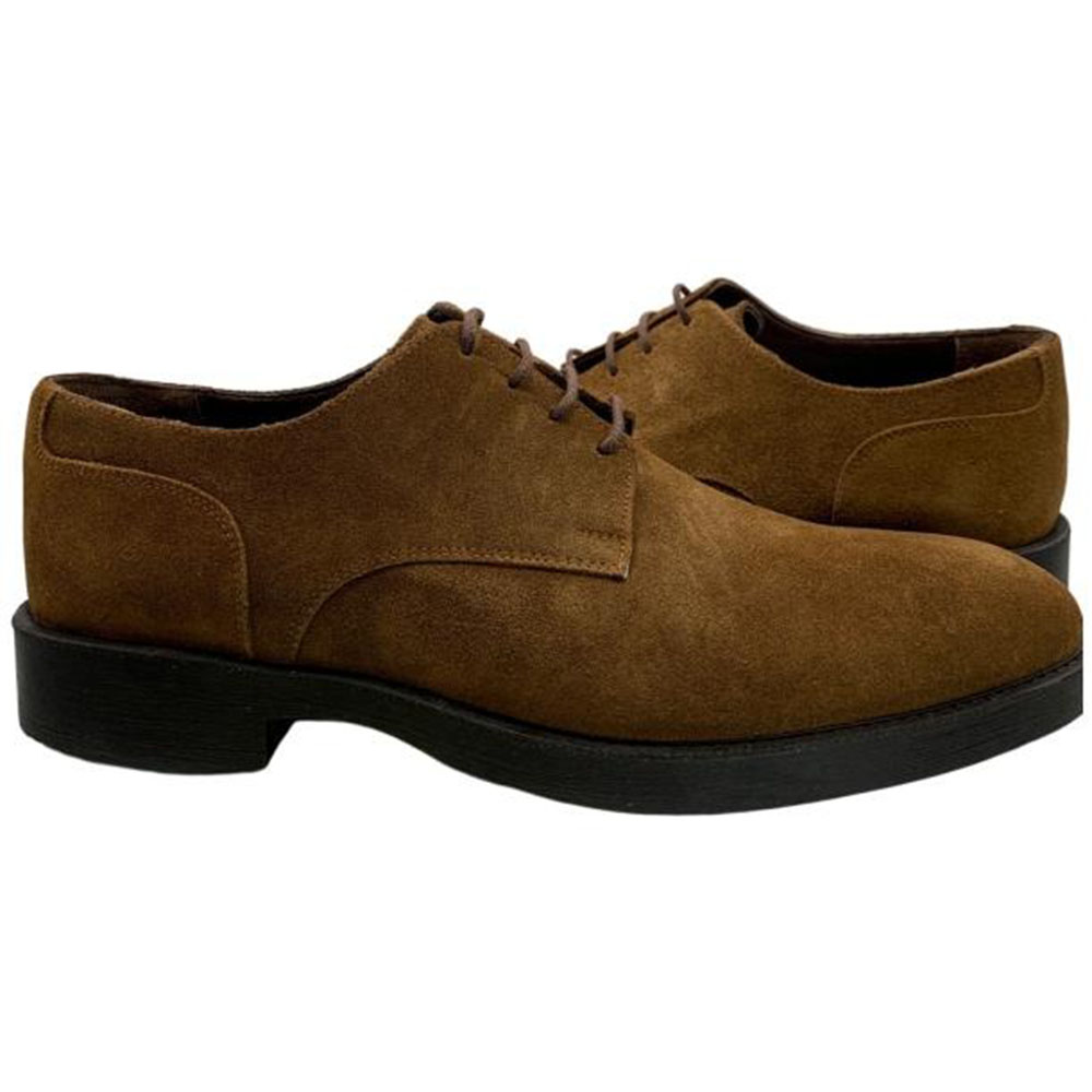 Paolo Shoes Claudio Suede Oxfords Taba Image