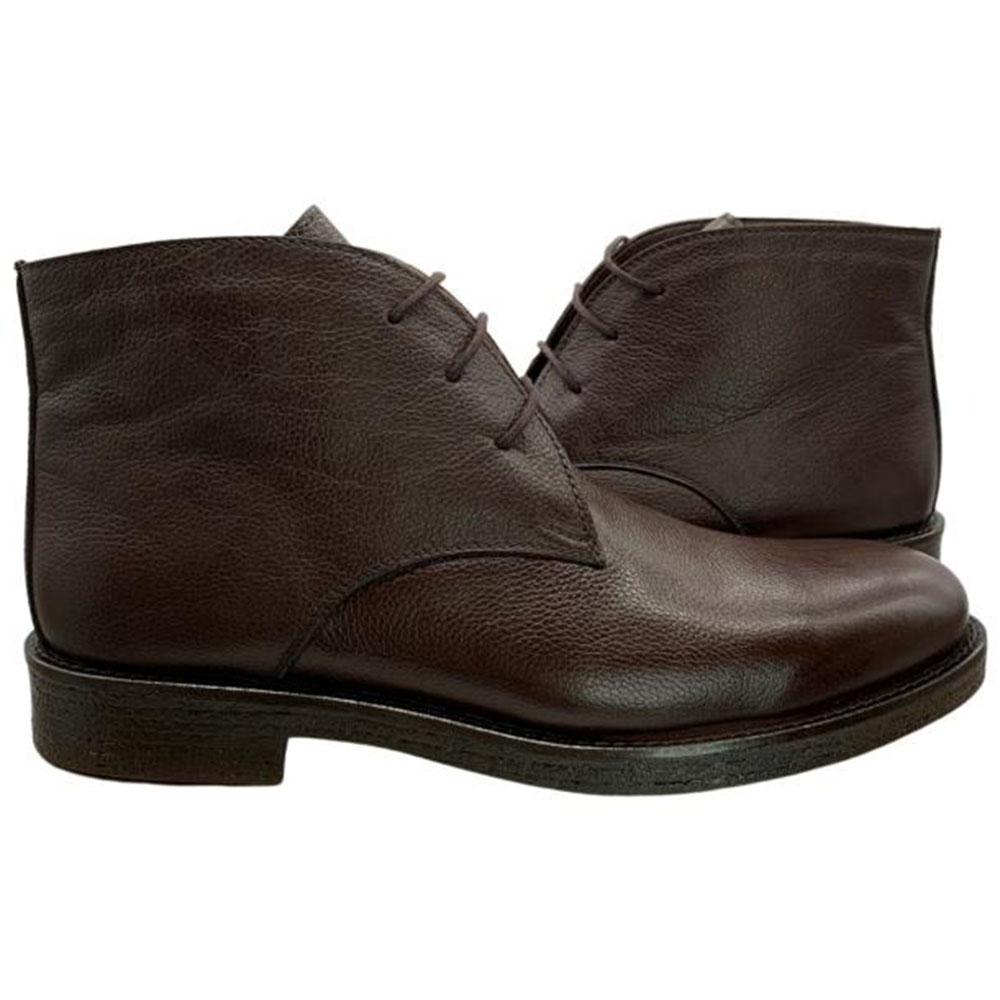 Paolo Shoes Gianni Leather Chukka Boots Brown Image