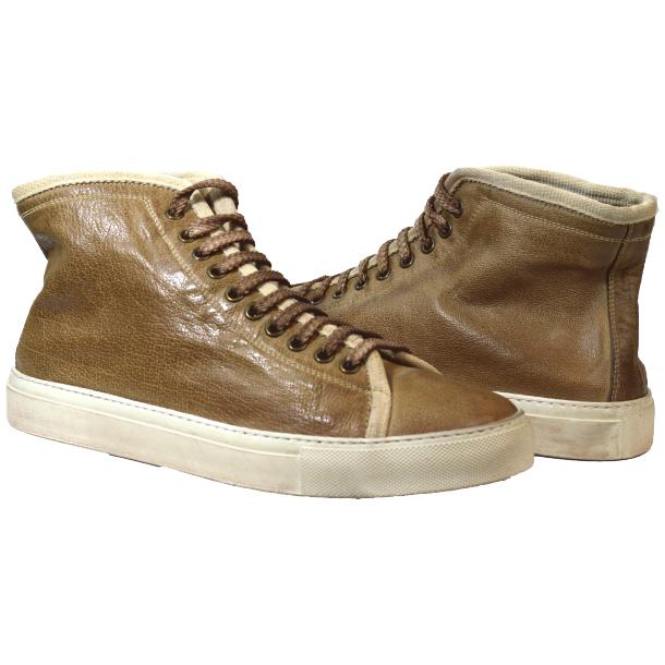 Paolo Shoes Stuart High Top Sneakers Rope / Beige Image